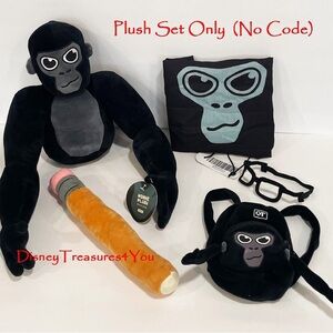 Official PLUSH SET ONLY! (NO CODE) Gorilla Tag School Monke Juniper Makeship NWT